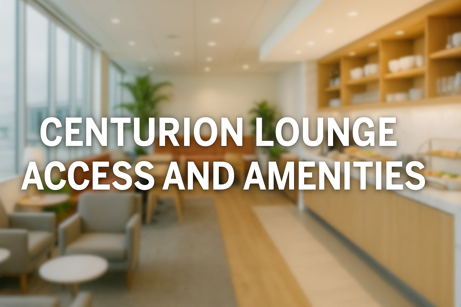 Centurion Lounge Overview: Centurion Lounge Access and Amenities