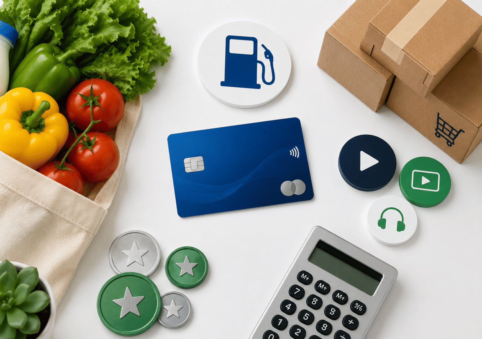 Cashback credit card rewards for groceries gas online shopping and streaming