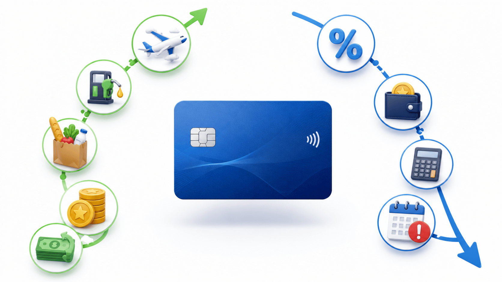 Credit Card Rewards in 2026 comparison on tablet with cash back and travel points
