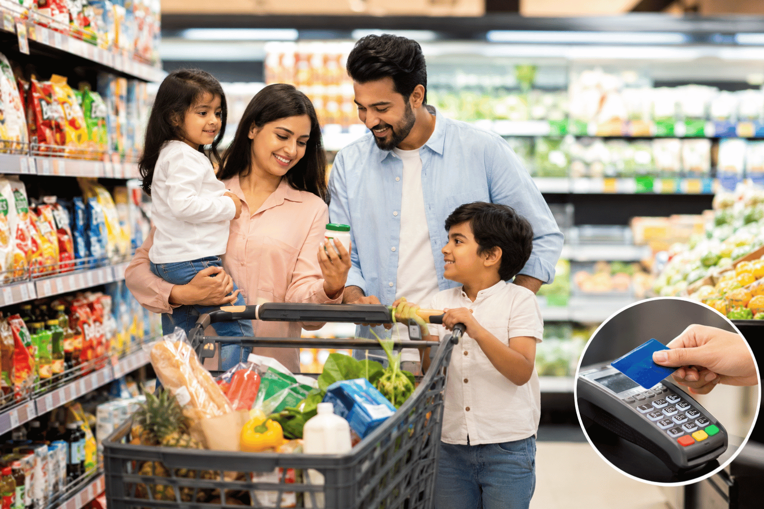Grocery rewards credit card comparison with cashback and points options